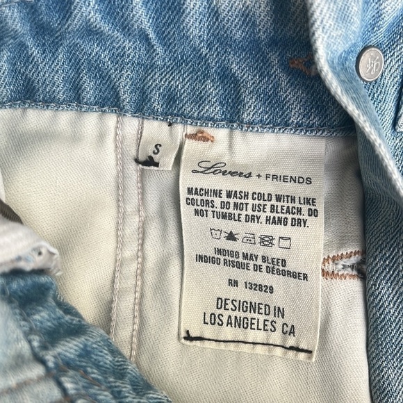 Lovers + Friends Jackson Denim Overall Dress in Edgewater Light Wash - Picture 12 of 12